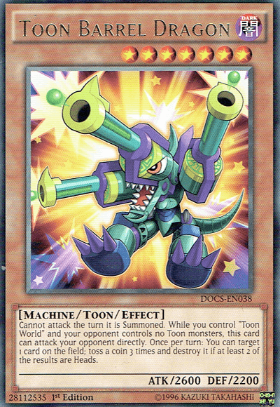 Toon Barrel Dragon [DOCS-EN038] Rare (ONLINE ORDER ONLY)