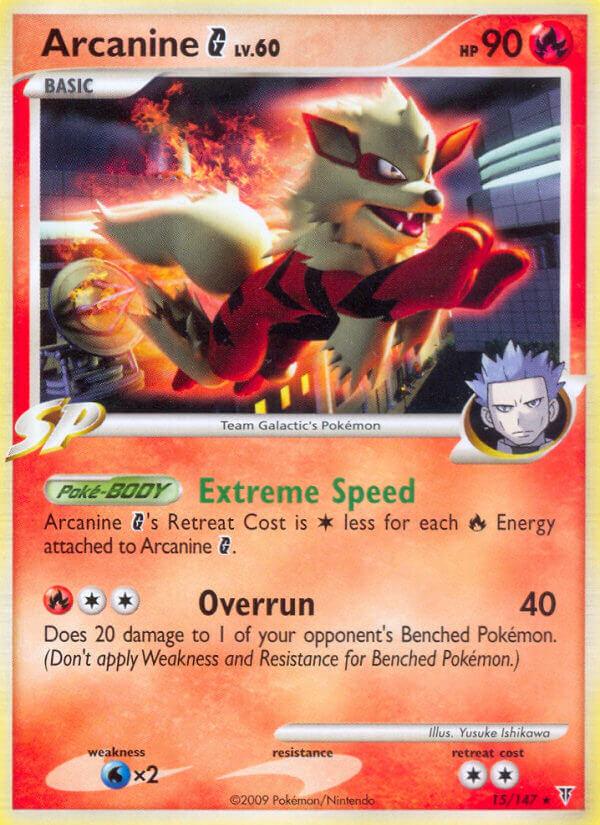 Arcanine G (15/147) (Theme Deck Exclusive) [Platinum: Supreme Victors] (Online Only)