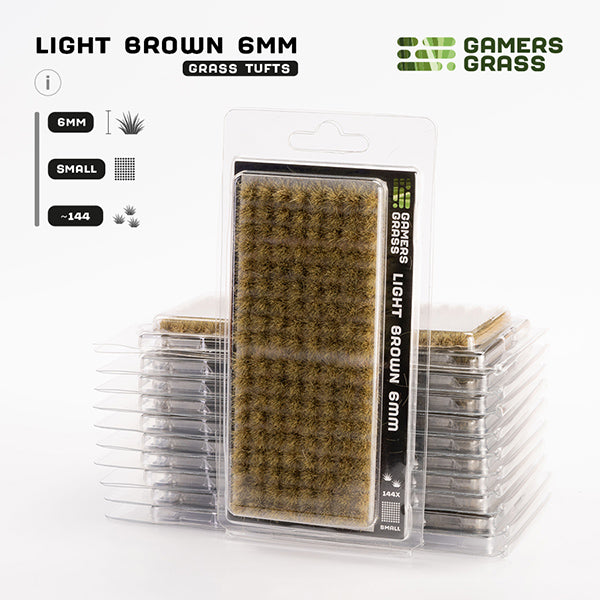 Gamers Grass Tufts: Light Brown 6mm- Small (ONLINE ORDER ONLY)