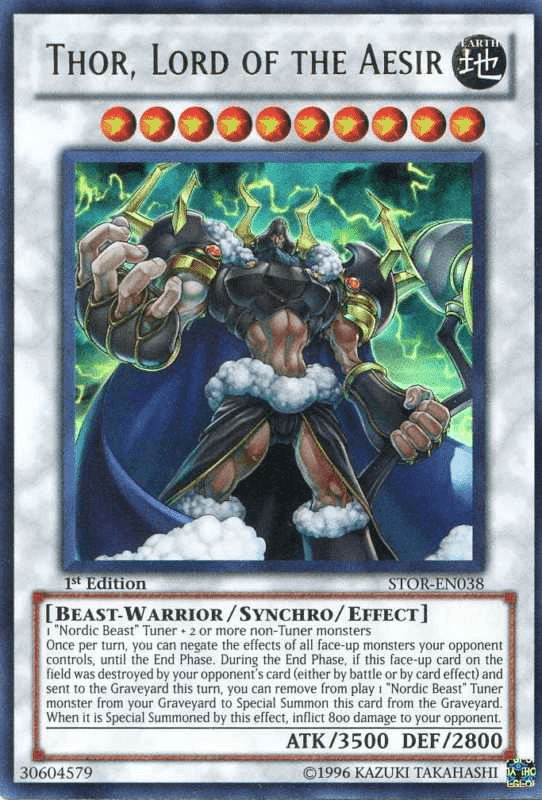 Thor, Lord of the Aesir [STOR-EN038] Ultra Rare (ONLINE ORDER ONLY)