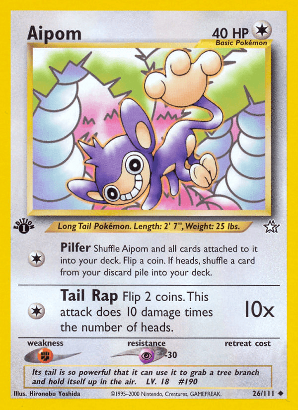 Aipom (26/111) [Neo Genesis 1st Edition] (Online Only)
