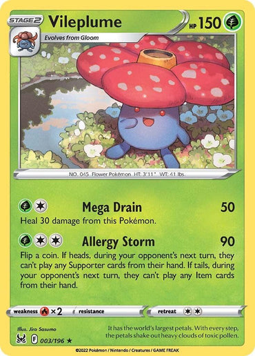 Vileplume (003/196) [Sword & Shield: Lost Origin] (Online Only)