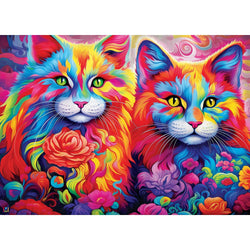 Colorize - Rainbow Whiskers 1000 Piece Jigsaw Puzzle (ONLINE ORDER ONLY)