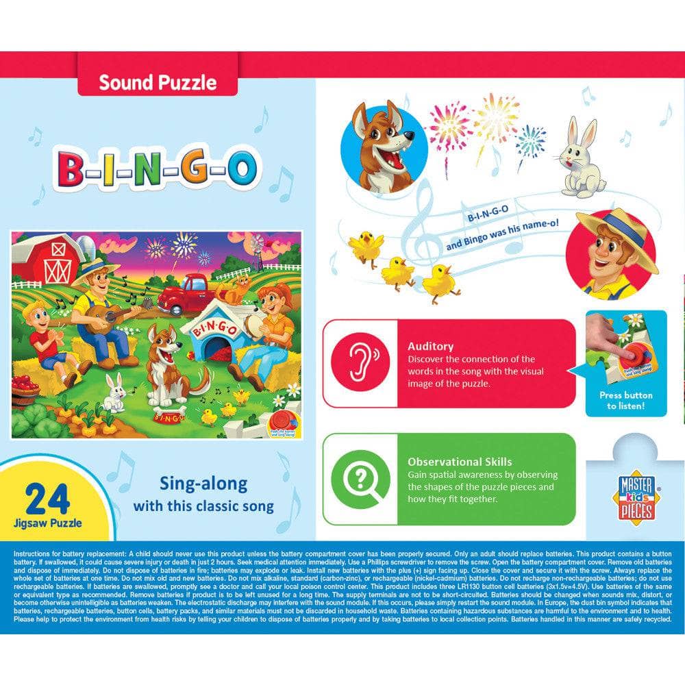 B-I-N-G-O - 24 Piece Sound Jigsaw Puzzle (ONLINE ORDER ONLY)