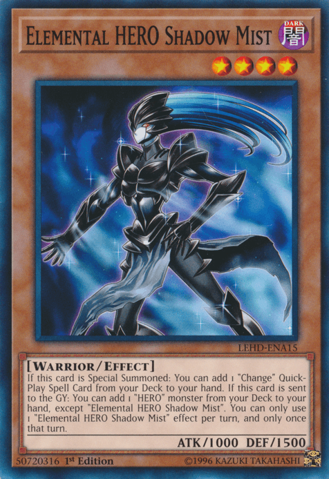 Elemental Hero Shadow Mist [LEHD-ENA15] Common (ONLINE ORDER ONLY)