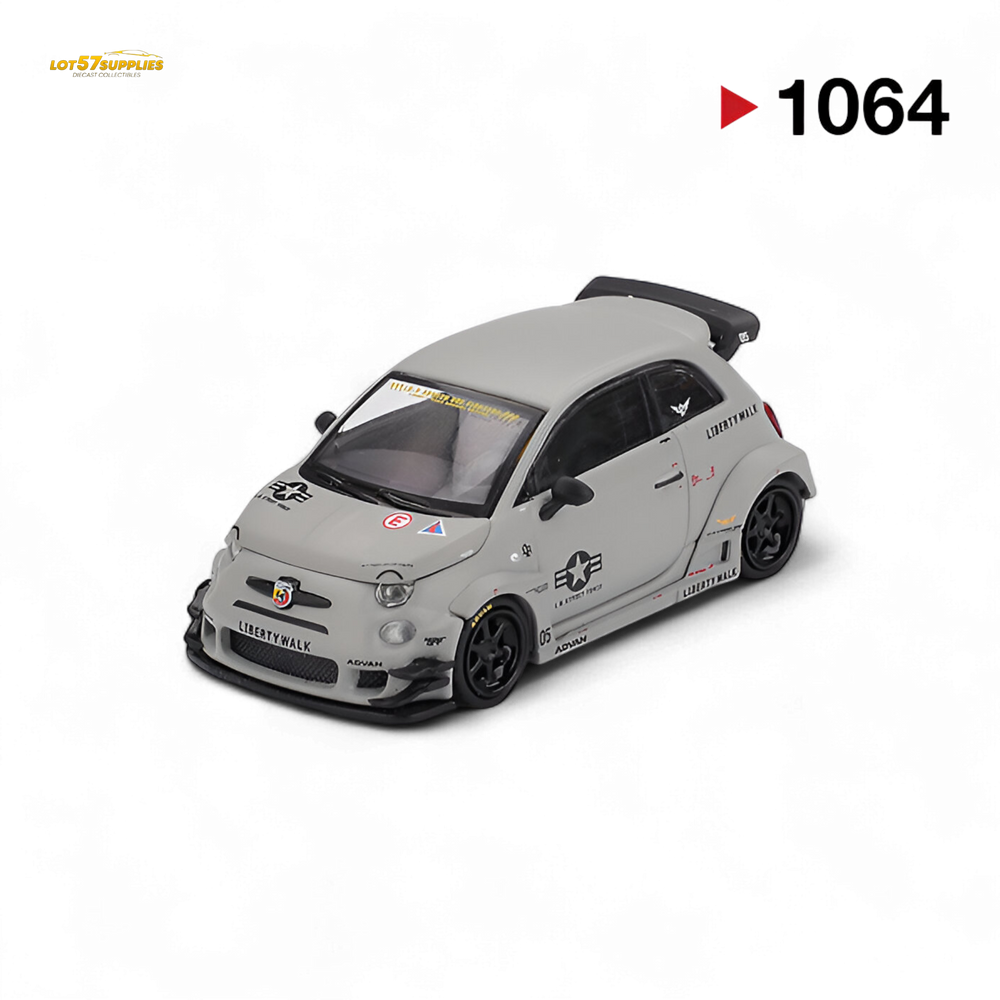 Mini-GT Abarth 595 LB-WORKS x Abas Works Grey MGT00995 1:64 (ONLINE ORDER ONLY)
