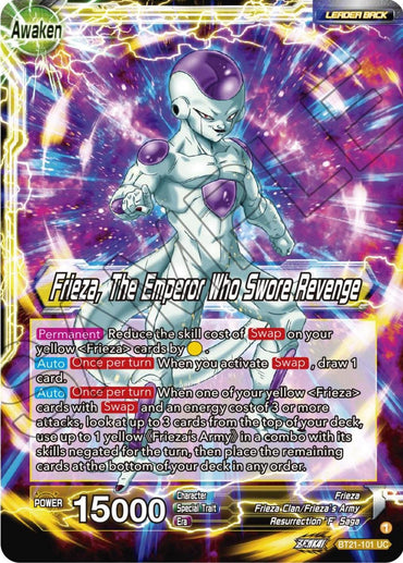 Frieza // Frieza, The Emperor Who Swore Revenge (BT21-101) [Wild Resurgence] (ONLINE ORDER ONLY)
