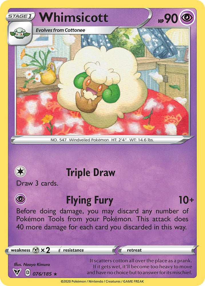 Whimsicott (076/185) [Sword & Shield: Vivid Voltage] (Online Only)