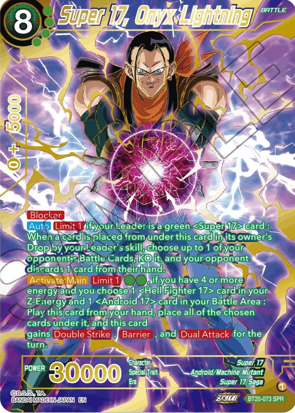 Super 17, Onyx Lightning (SPR) (BT20-073) [Power Absorbed] (ONLINE ORDER ONLY)