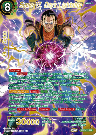 Super 17, Onyx Lightning (SPR) (BT20-073) [Power Absorbed] (ONLINE ORDER ONLY)