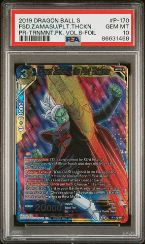 2019 DRAGON BALL SUPER FSD.ZAMASU/PLT.THCKN. #P-170 - PSA 10 (Online Order Only)