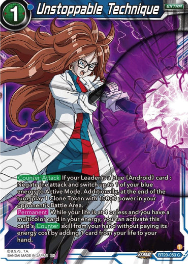 Unstoppable Technique (BT20-053) [Power Absorbed] (ONLINE ORDER ONLY)