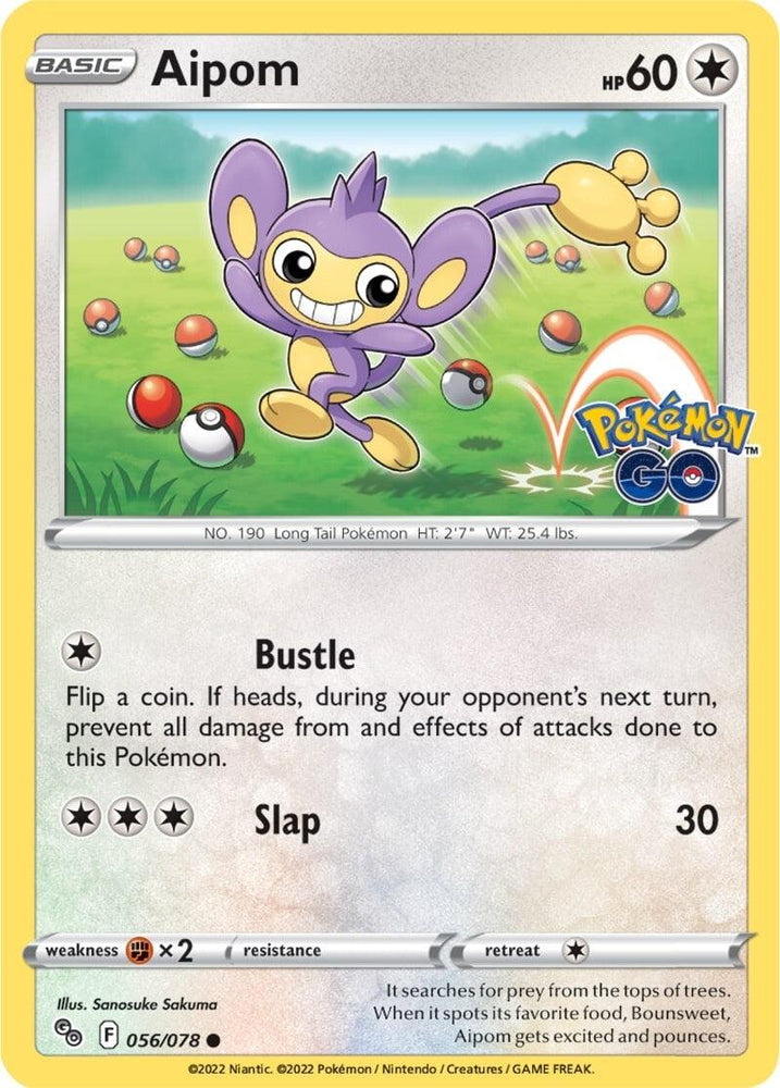 Aipom (056/078) [Pokémon GO] (Online Only)