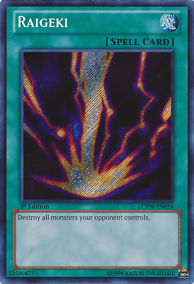 Raigeki [LCYW-EN054] Secret Rare (ONLINE ORDER ONLY)