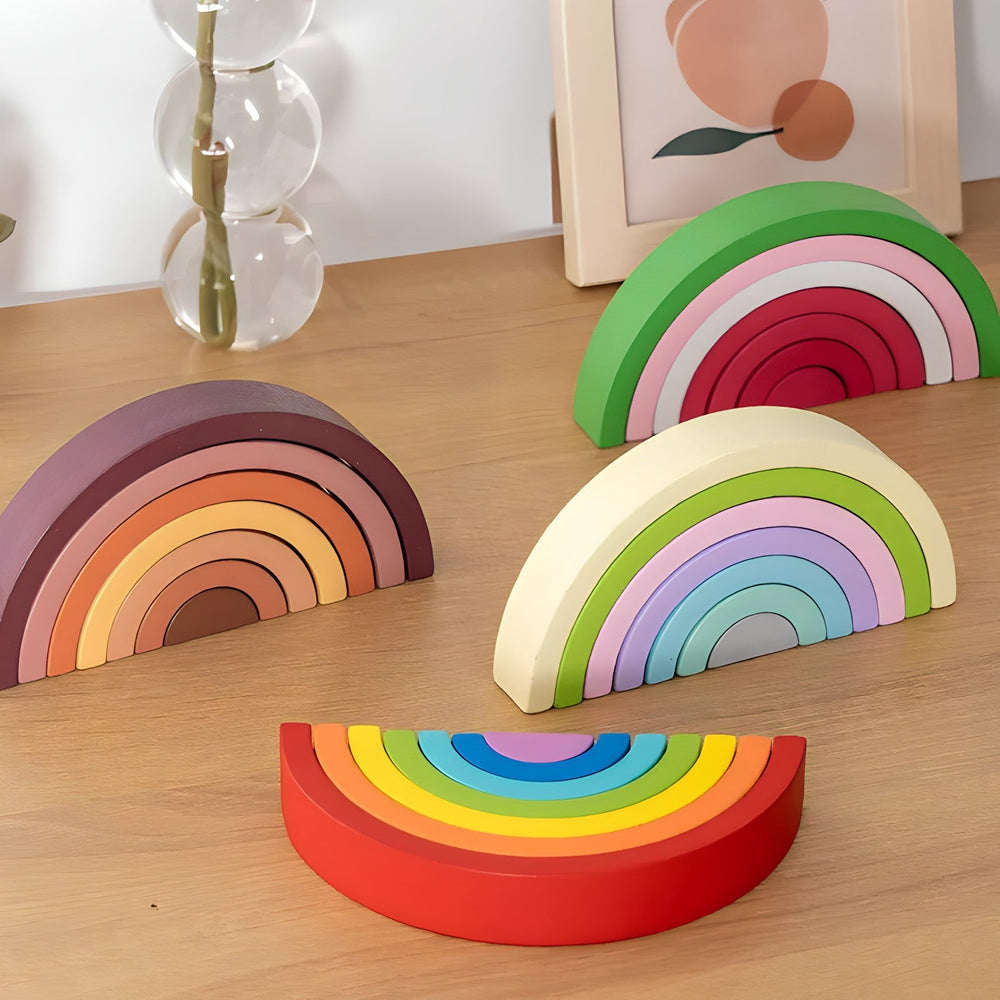 Small Wooden Rainbow  Arch Blocks (ONLINE ORDER ONLY)