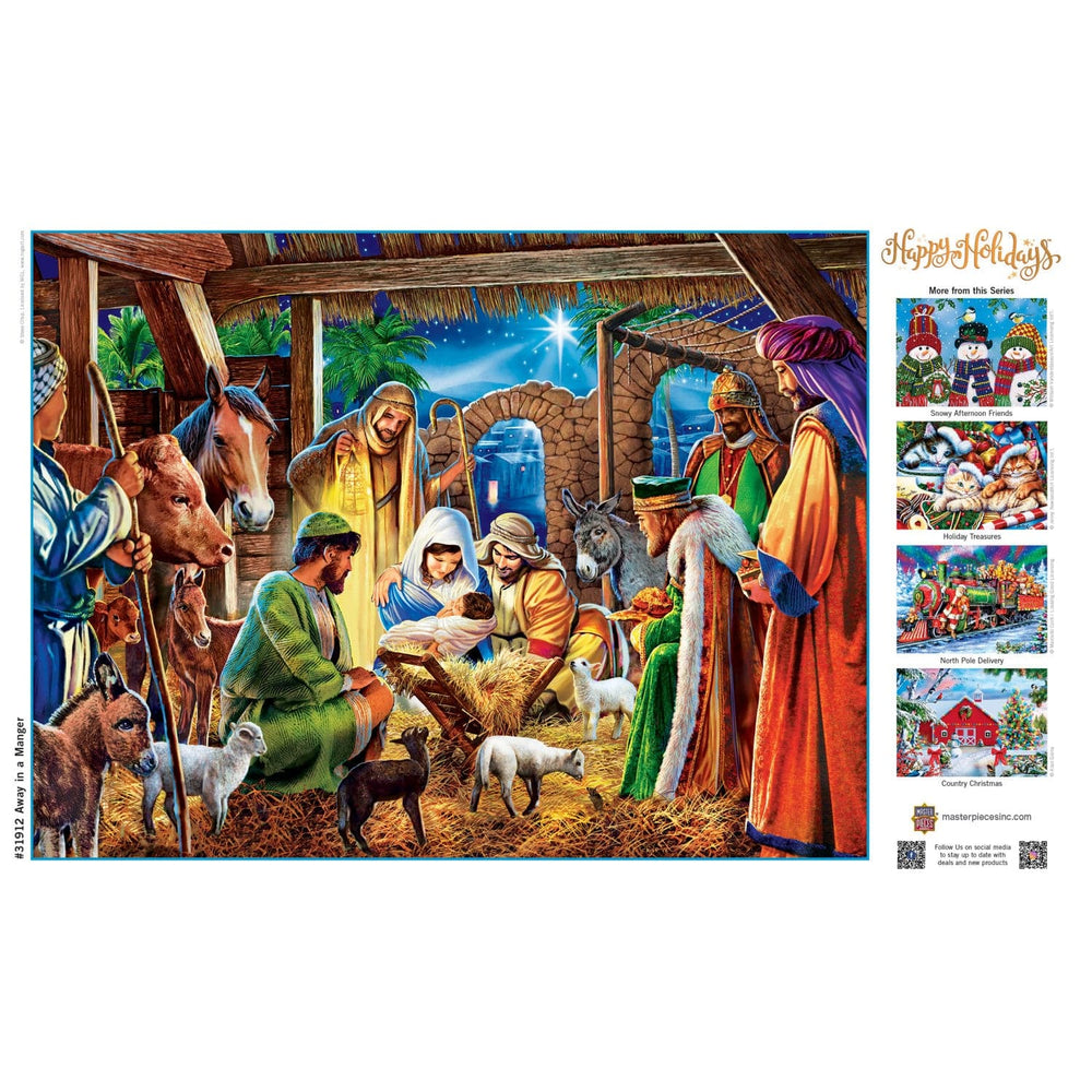 Happy Holidays - Away in a Manger 300 Piece EZ Grip Jigsaw Puzzle (ONLINE ORDER ONLY)