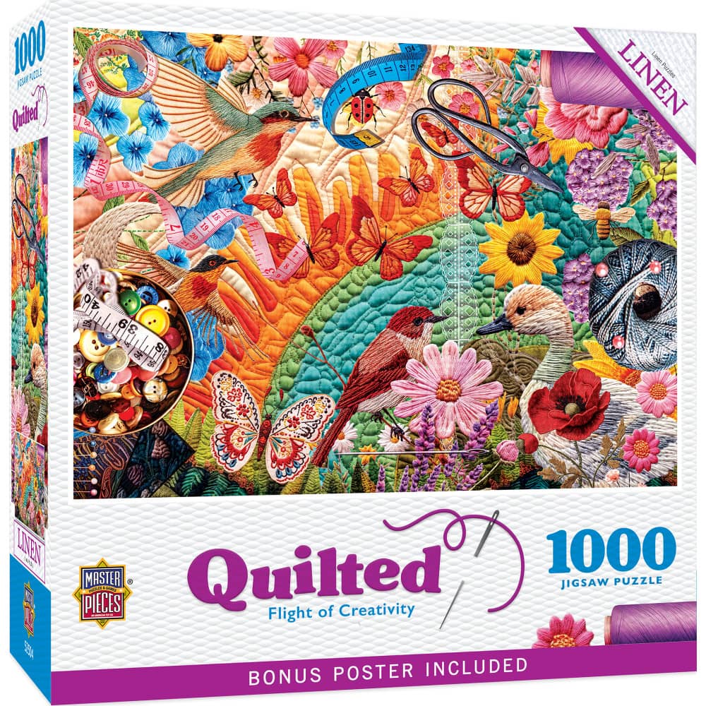 Quilted - Flight of Creativity 1000 Piece Jigsaw Puzzle