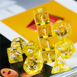 Yellow Circle / Gold Hedgehog Ring Dice 11-Dice Set RPG (Online Only)