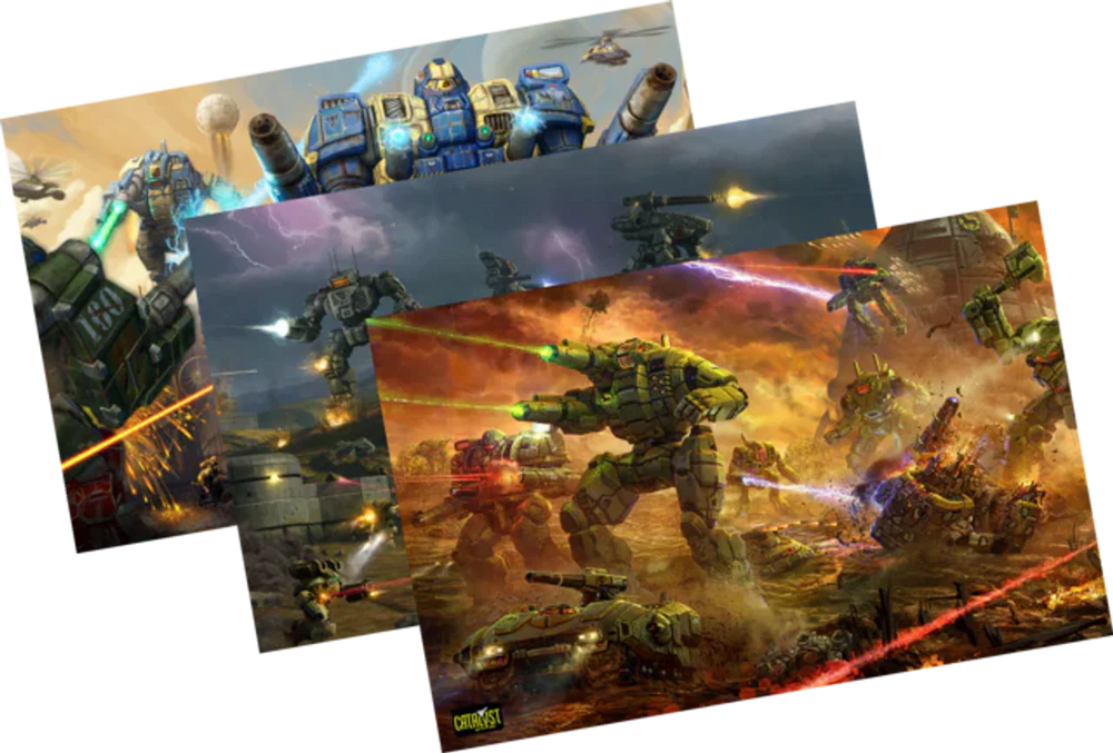 BattleTech - Mercenaries 3-Pack Poster Set (Kickstarter) (Online Order Only)
