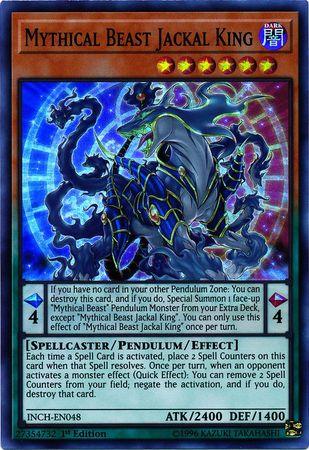 Mythical Beast Jackal King [INCH-EN048] Super Rare (ONLINE ORDER ONLY)