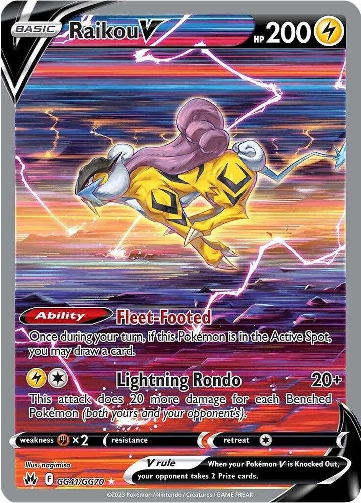 Raikou V (GG41/GG70) [Sword & Shield: Crown Zenith] (Online Only)