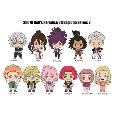 Hell's Paradise Series 2 3D Foam Bag Clip Blind Bag