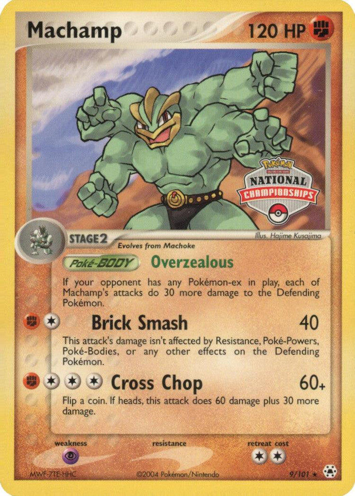 Machamp (9/101) (National Championships Promo) [EX: Hidden Legends] (Online Only)