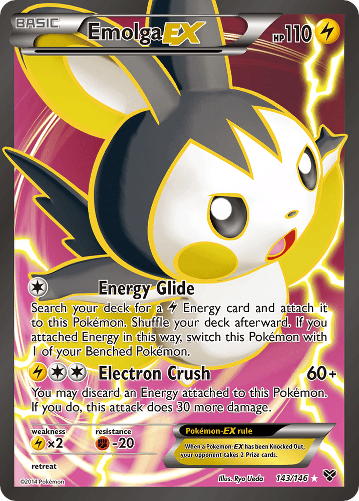 Emolga EX (143/146) [XY: Base Set] (Online Only)