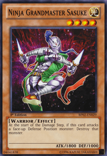 Ninja Grandmaster Sasuke [BP02-EN029] Common (ONLINE ORDER ONLY)