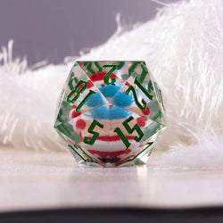 Masked Santa Holiday d20 Dice 33mm Christmas Dice (2021) (Online Only)