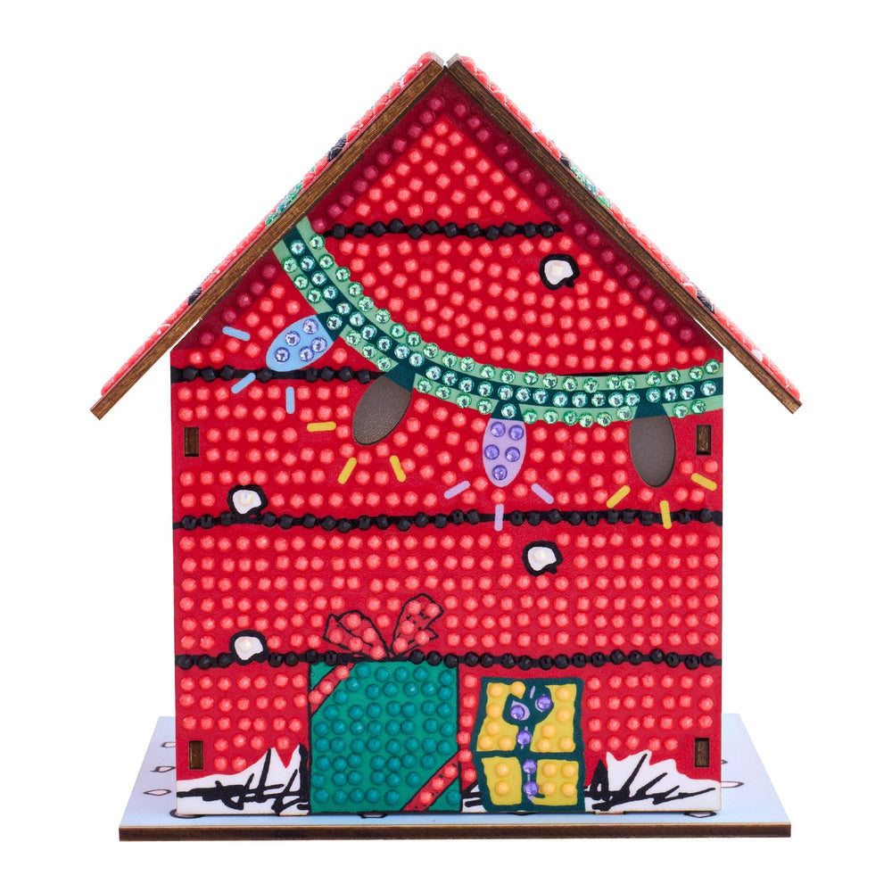 Diamond Art Club – Gem House: The Peanuts Holiday 3D Snoopy Diamond Painting Model (Round Drill, 5.4" x 4.9" x 3") (ONLINE ORDER ONLY)