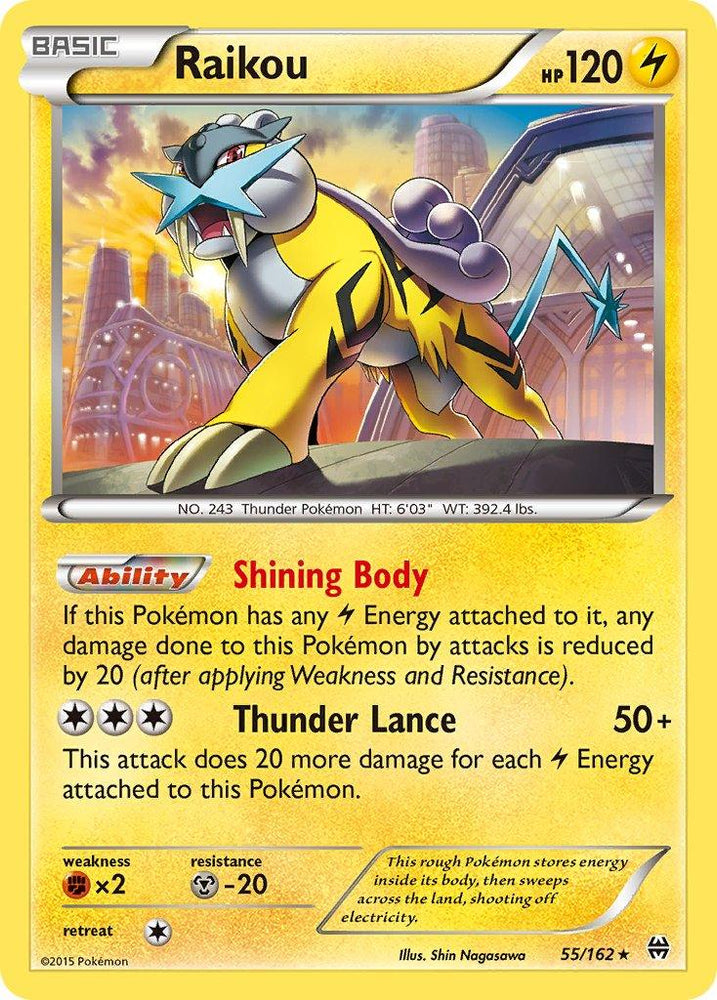 Raikou (55/162) (Cosmos Holo) (Blister Exclusive) [XY: BREAKthrough] (Online Only)