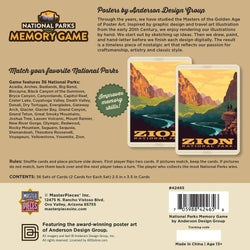 National Parks Memory Game