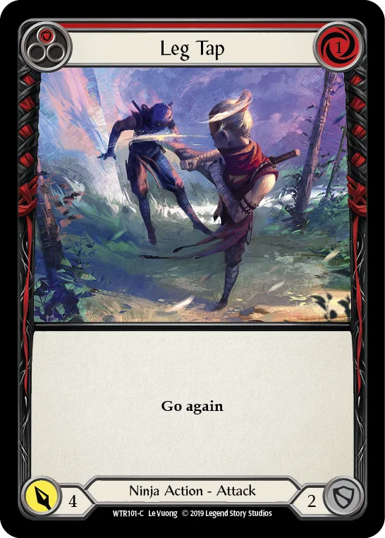 Leg Tap (Red) [WTR101-C] (Welcome to Rathe)  Alpha Print Rainbow Foil - Anime Imports LLC