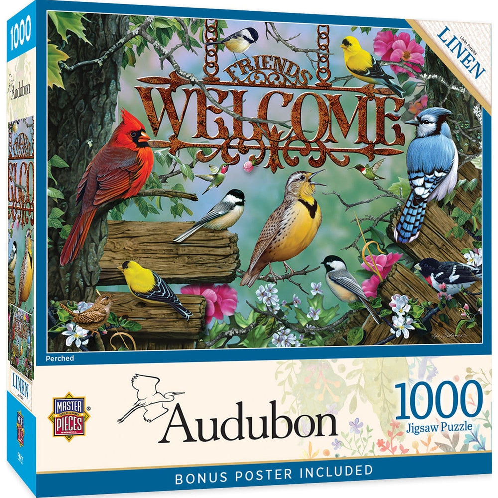 Audubon - Perched 1000 Piece Jigsaw Puzzle (ONLINE ORDER ONLY)