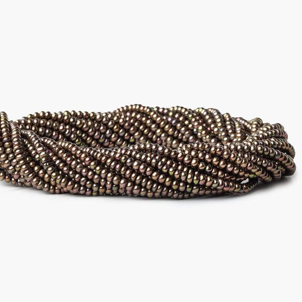 Eggplant Center Drill Button Freshwater Pearl (ONLINE ORDER ONLY)