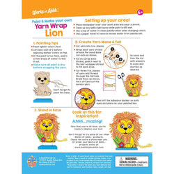 Lion - Wood Yarn Wrapping Craft & Paint Kit (ONLINE ORDER ONLY)