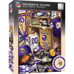 Minnesota Vikings - Locker Room 500 Piece Jigsaw Puzzle (ONLINE ORDER ONLY)