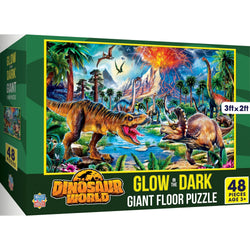 Glow in the Dark - Dinosaur World 48 Piece Floor Jigsaw Puzzle (ONLINE ORDER ONLY)