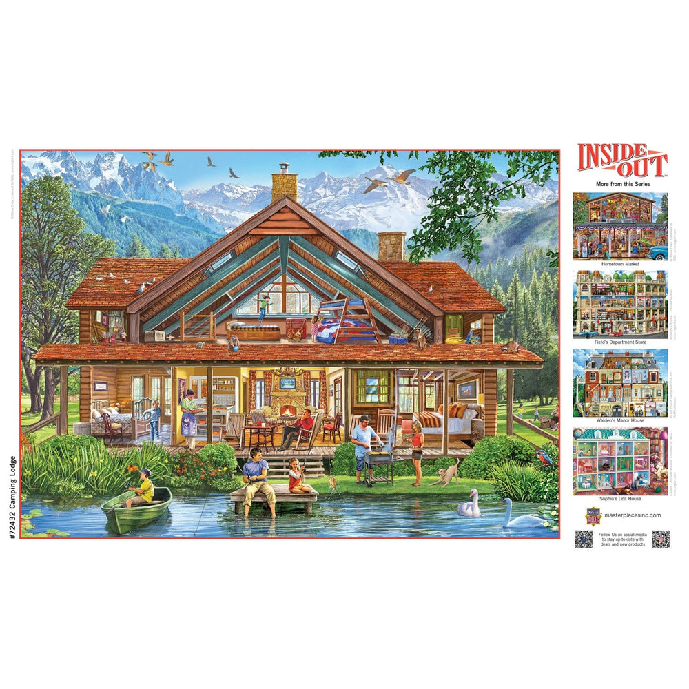 Inside Out - Camping Lodge 1000 Piece Jigsaw Puzzle (ONLINE ORDER ONLY)