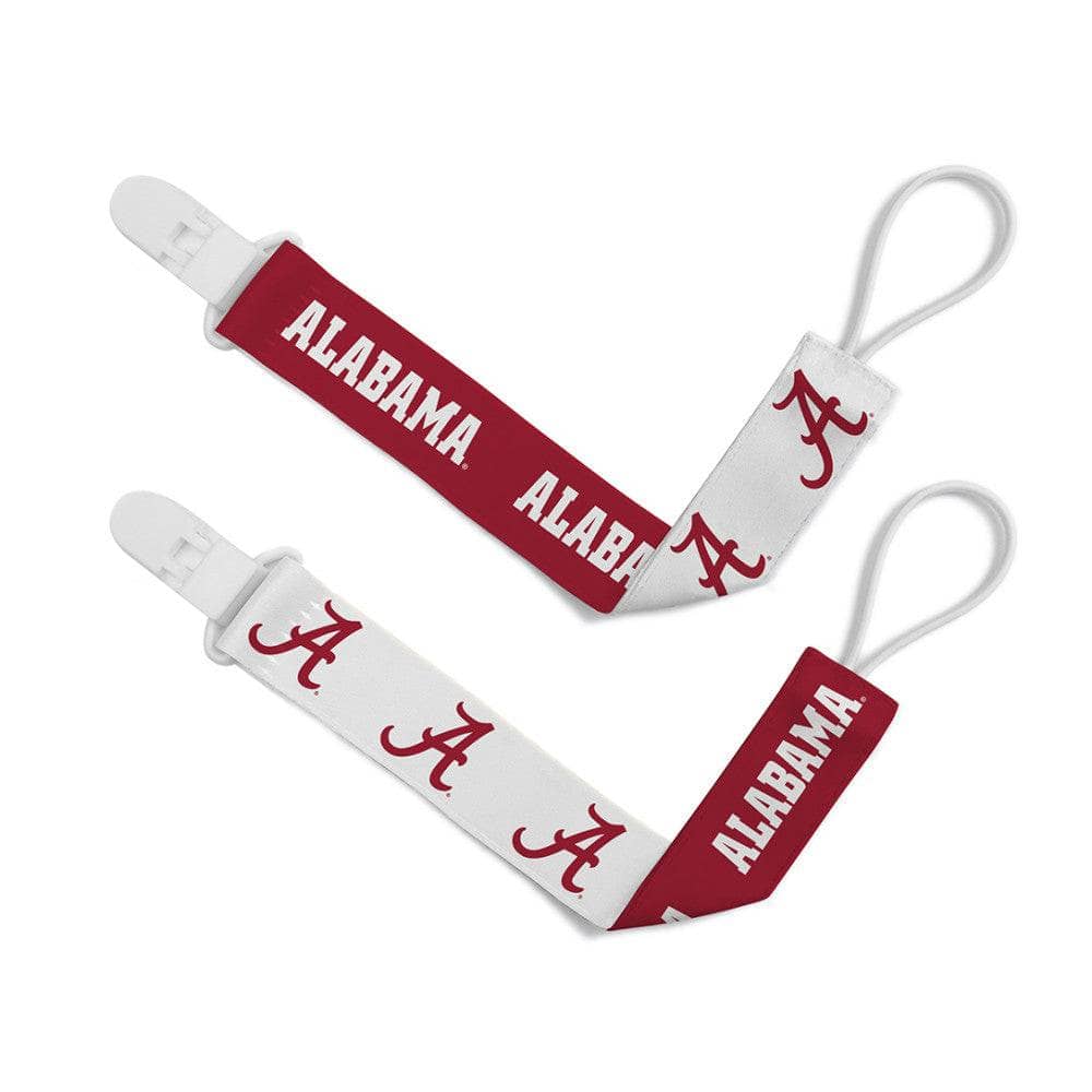 Alabama Crimson Tide - Pacifier Clip 2-Pack (ONLINE ORDER ONLY)
