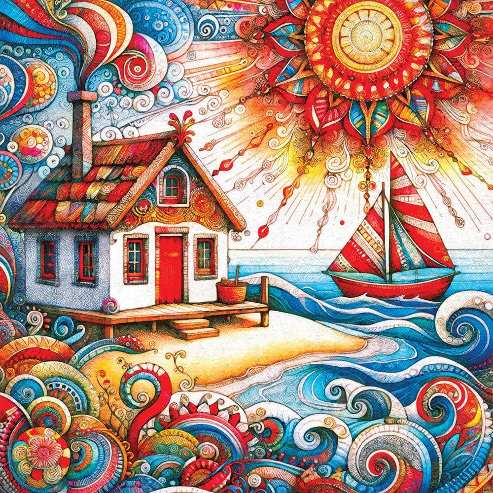Kaleidoscope - My Cottage by the Sea 1000 Piece Jigsaw Puzzle (ONLINE ORDER ONLY)