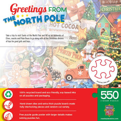 Greetings From The North Pole - 550 Piece Jigsaw Puzzle (ONLINE ORDER ONLY)