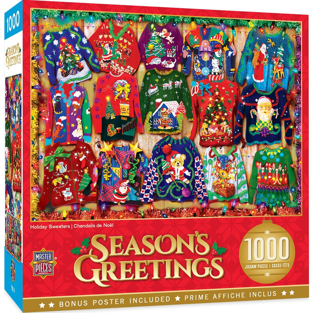 Season's Greetings - Holiday Sweaters 1000 Piece Jigsaw Puzzle (ONLINE ORDER ONLY)