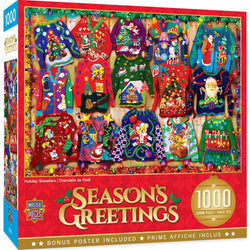 Season's Greetings - Holiday Sweaters 1000 Piece Jigsaw Puzzle (ONLINE ORDER ONLY)