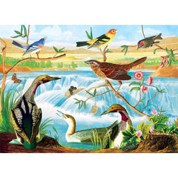 Audubon - Harmony of Birds and Stream 1000 Piece Jigsaw Puzzle (ONLINE ORDER ONLY)