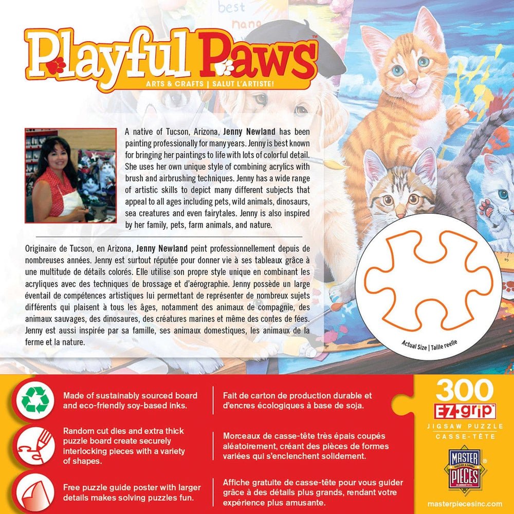 Playful Paws - Arts & Crafts 300 Piece EZ Grip Jigsaw Puzzle (ONLINE ORDER ONLY)