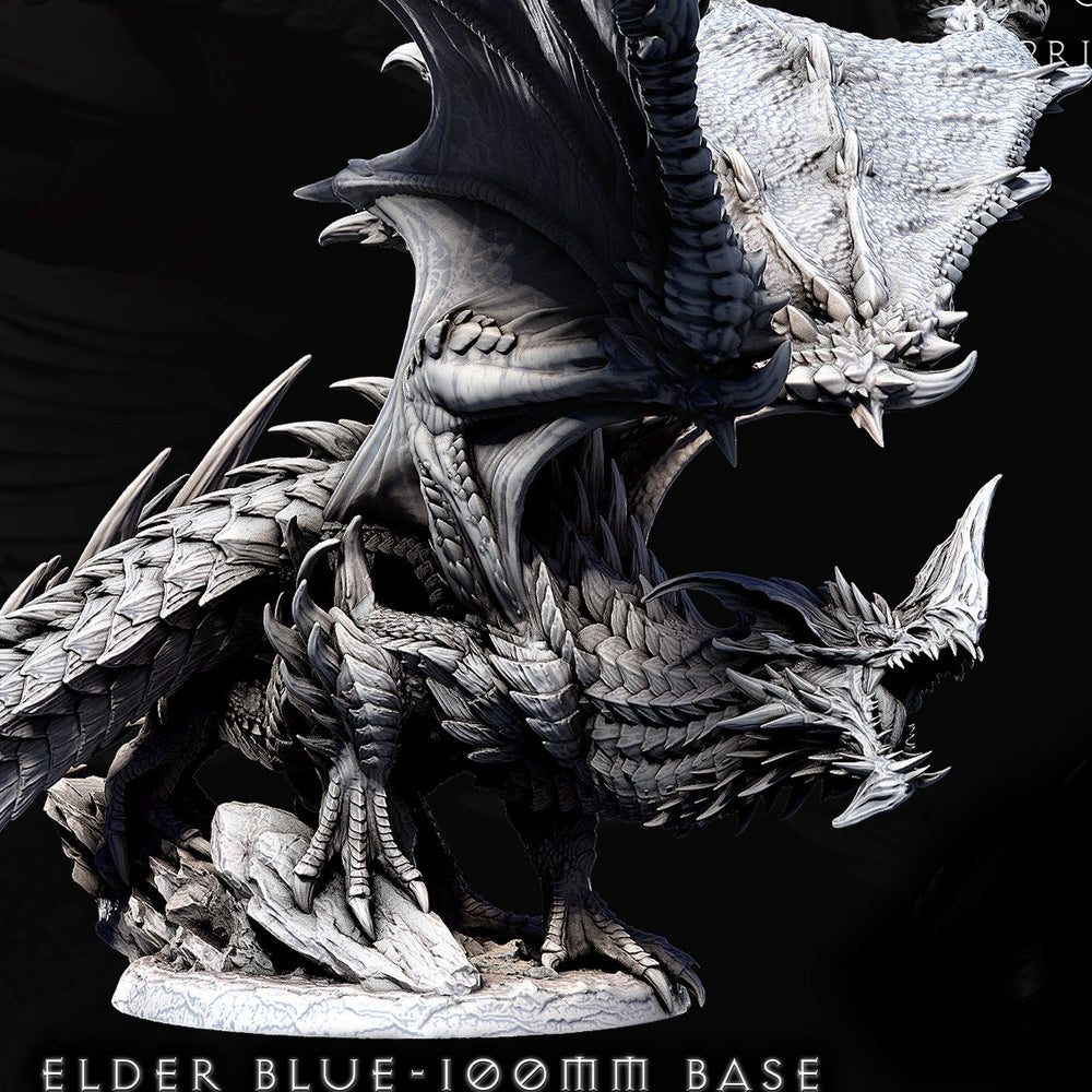 Elder Blue Dragon Miniature - Clash of the Primevals (ONLINE ORDER ONLY)