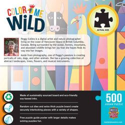 Color Me Wild - Fields of Color, Eyes of Wonder 500 Piece Jigsaw Puzzle (ONLINE ORDER ONLY)