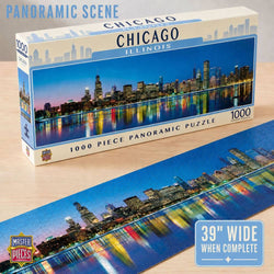 Chicago, Illinois 1000 Piece Panoramic Jigsaw Puzzle